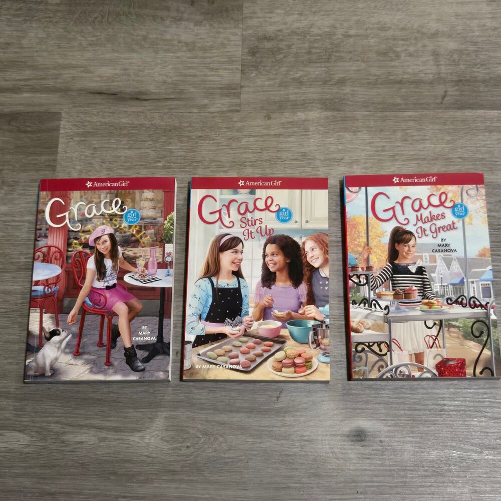 American Girl Grace Girl of the Year Book Lot of 3 Books 1,2,3